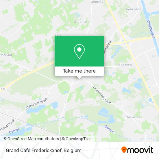 Grand Café Frederickxhof map