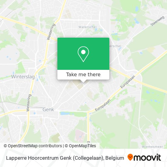 Lapperre Hoorcentrum Genk (Collegelaan) map