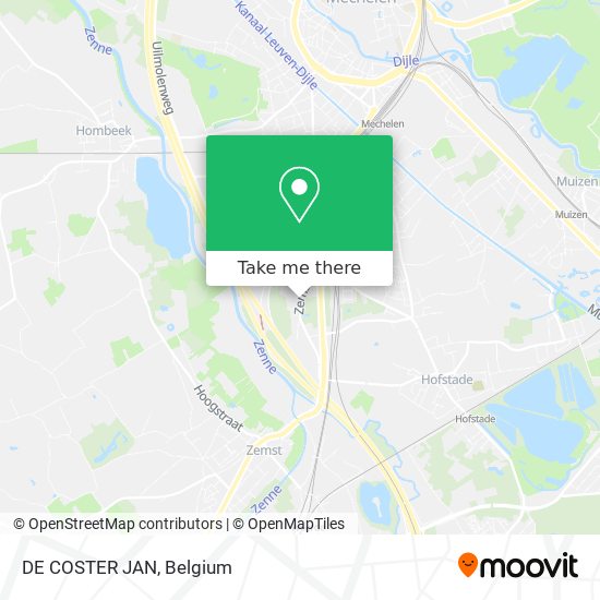 DE COSTER JAN map