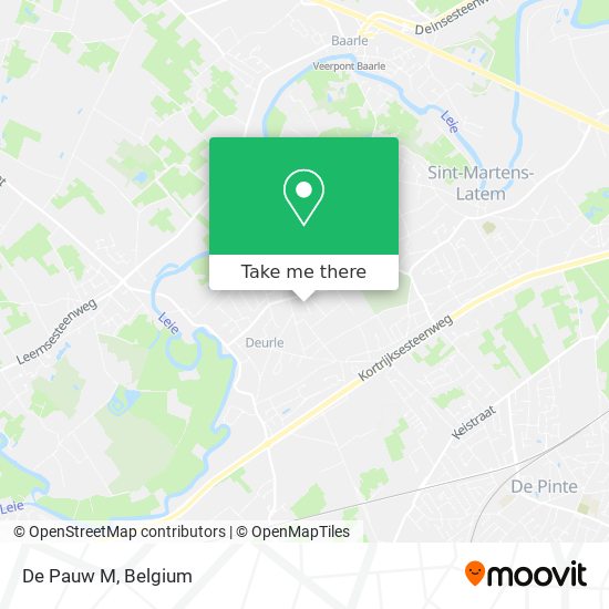 De Pauw M map