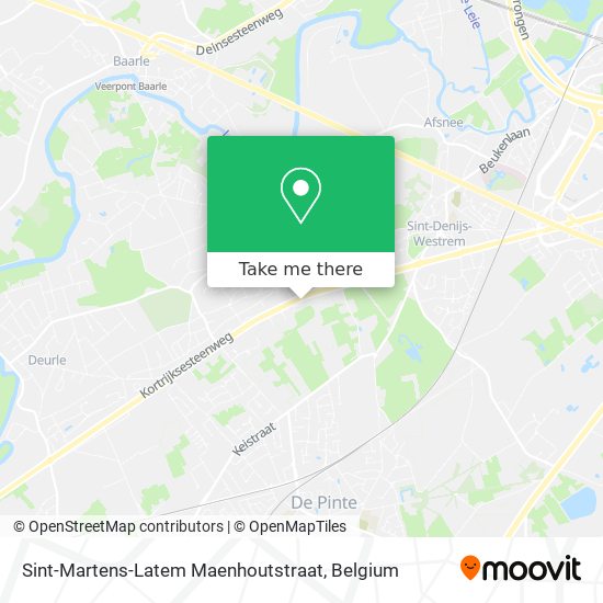 Sint-Martens-Latem Maenhoutstraat map