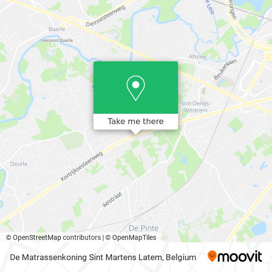 De Matrassenkoning Sint Martens Latem map