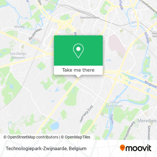 Technologiepark-Zwijnaarde map