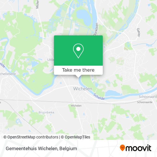 Gemeentehuis Wichelen map