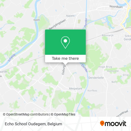 Echo School Oudegem map