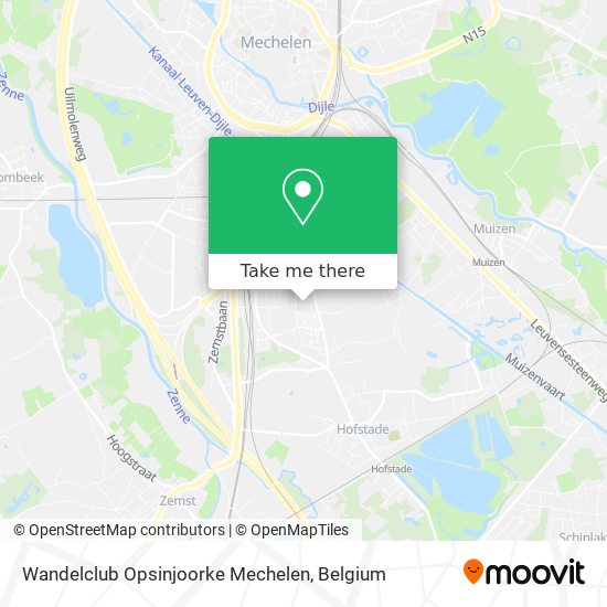 Wandelclub Opsinjoorke Mechelen plan