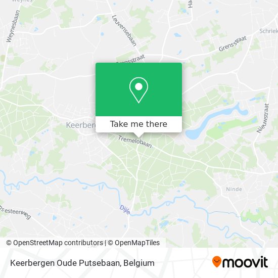Keerbergen Oude Putsebaan map