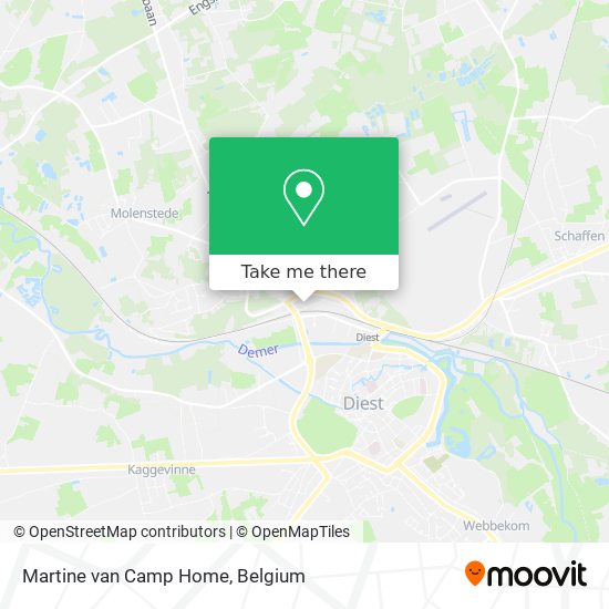 Martine van Camp Home map