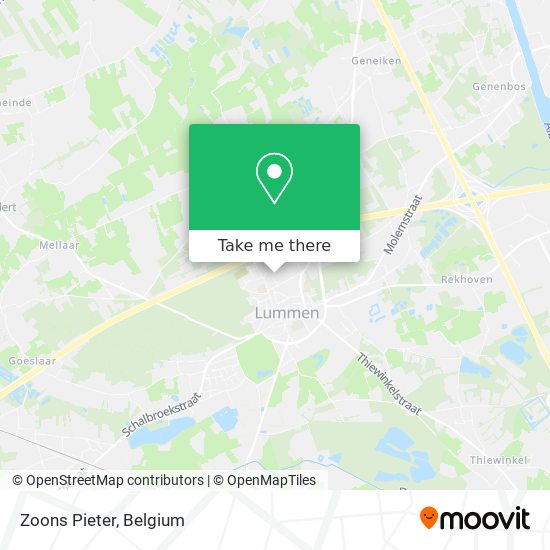 Zoons Pieter map