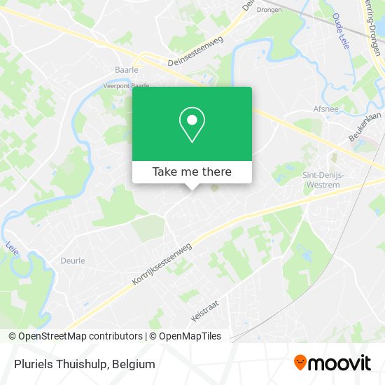 Pluriels Thuishulp map