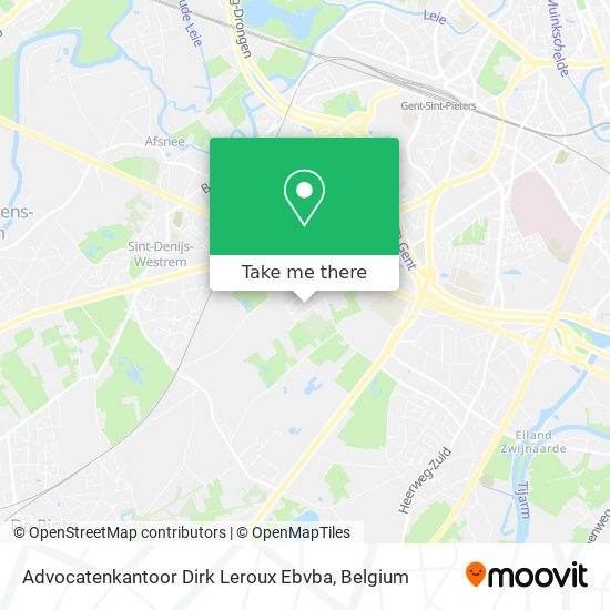 Advocatenkantoor Dirk Leroux Ebvba map