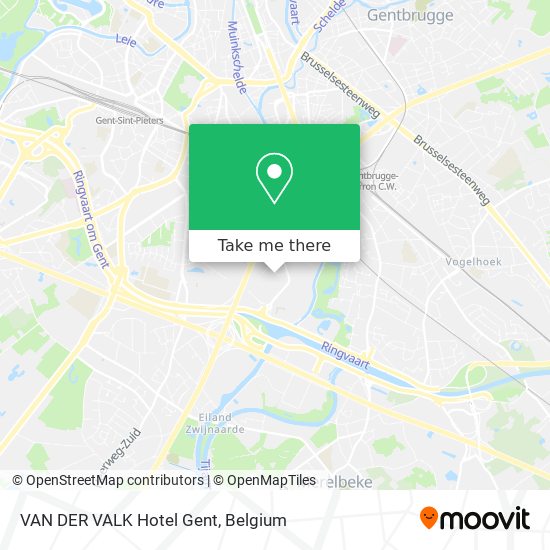 VAN DER VALK Hotel Gent map
