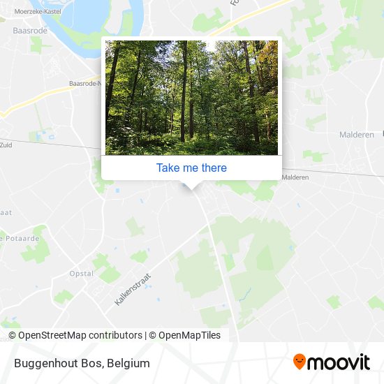 Buggenhout Bos map