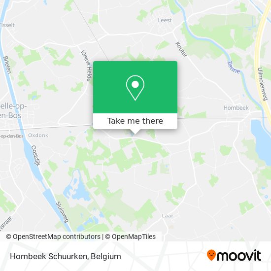 Hombeek Schuurken map
