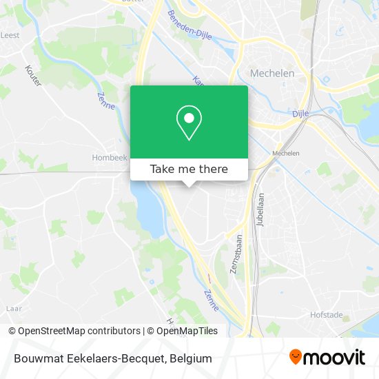 Bouwmat Eekelaers-Becquet map