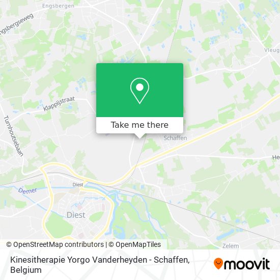 Kinesitherapie Yorgo Vanderheyden - Schaffen map