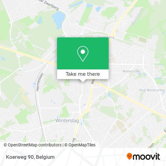 Koerweg 90 map