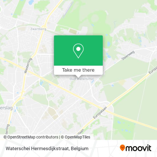 Waterschei Hermesdijkstraat map