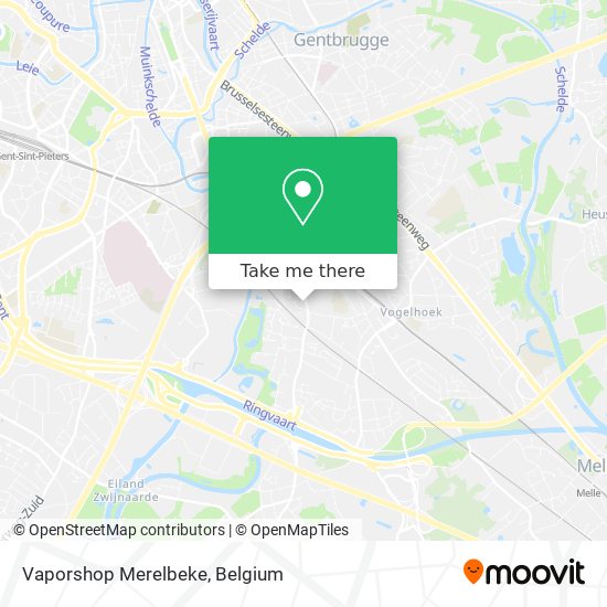 Vaporshop Merelbeke plan