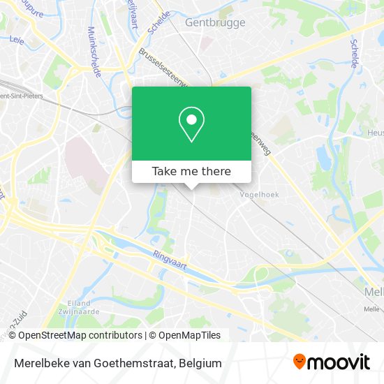 Merelbeke van Goethemstraat plan