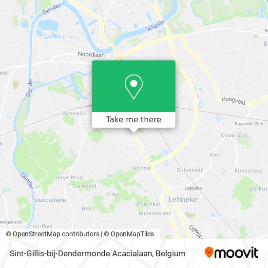 Sint-Gillis-bij-Dendermonde Acacialaan plan