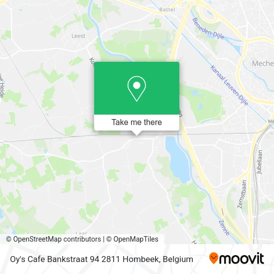 Oy's Cafe Bankstraat 94 2811 Hombeek plan