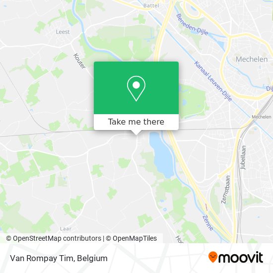 Van Rompay Tim map