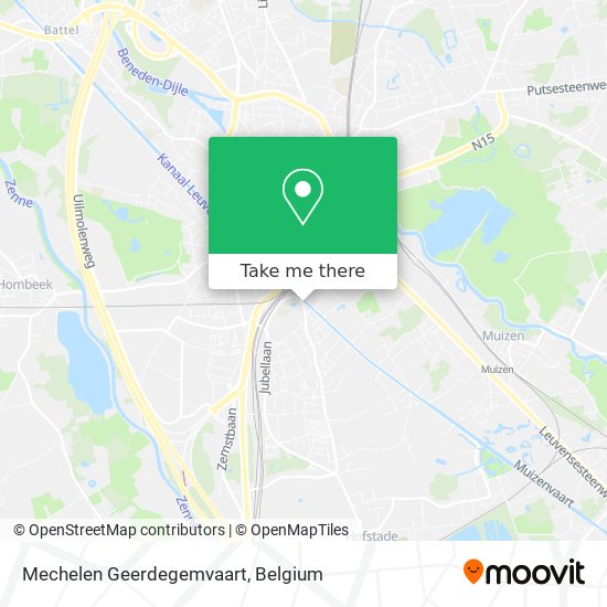 Mechelen Geerdegemvaart plan