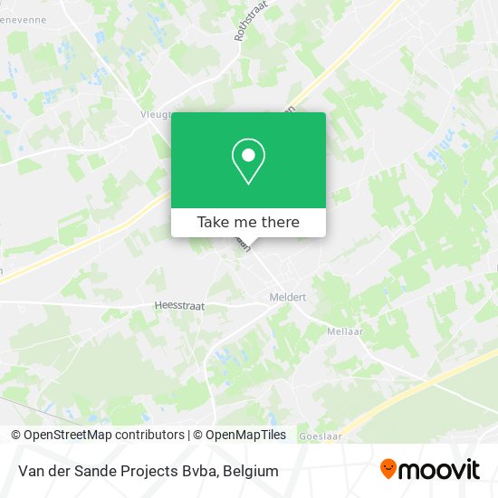 Van der Sande Projects Bvba map