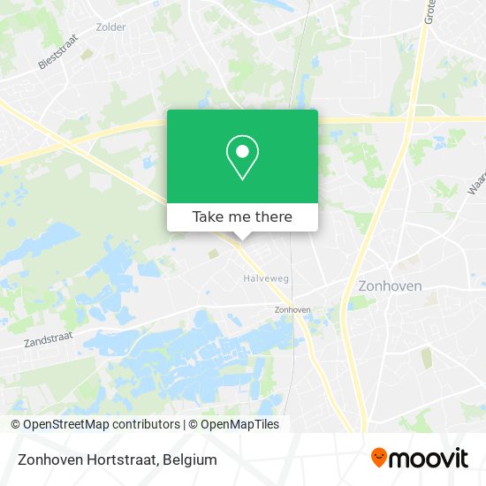 Zonhoven Hortstraat map