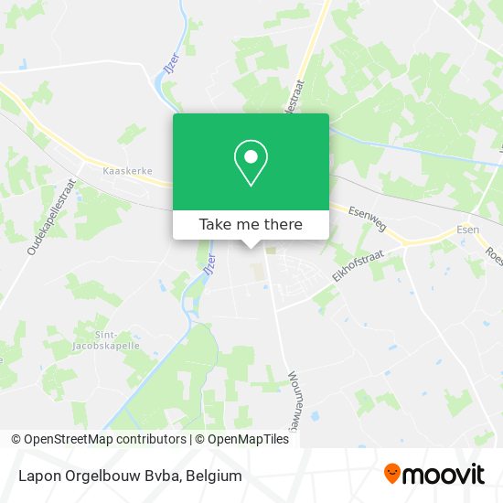 Lapon Orgelbouw Bvba map