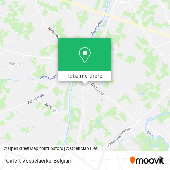 Café 't Vosselaerke map