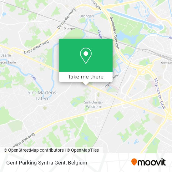 Gent Parking Syntra Gent map