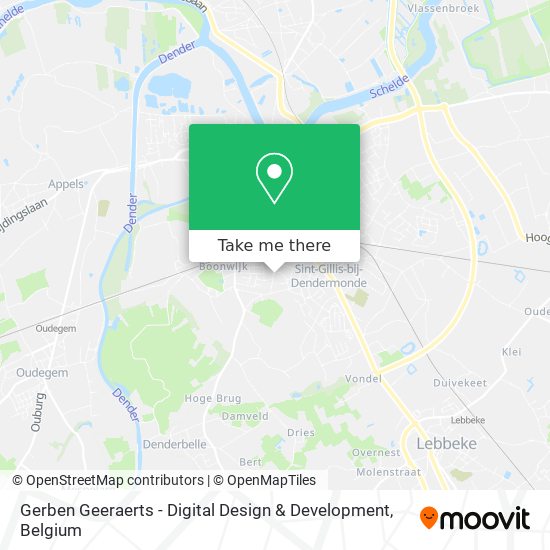 Gerben Geeraerts - Digital Design & Development map