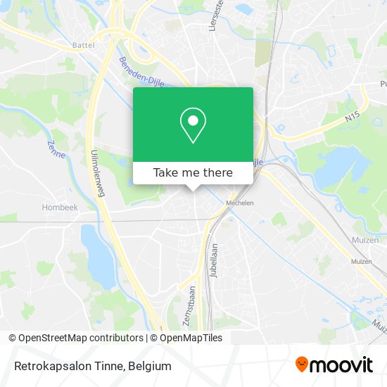 Retrokapsalon Tinne map