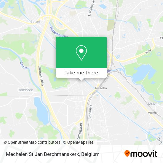 Mechelen St Jan Berchmanskerk plan