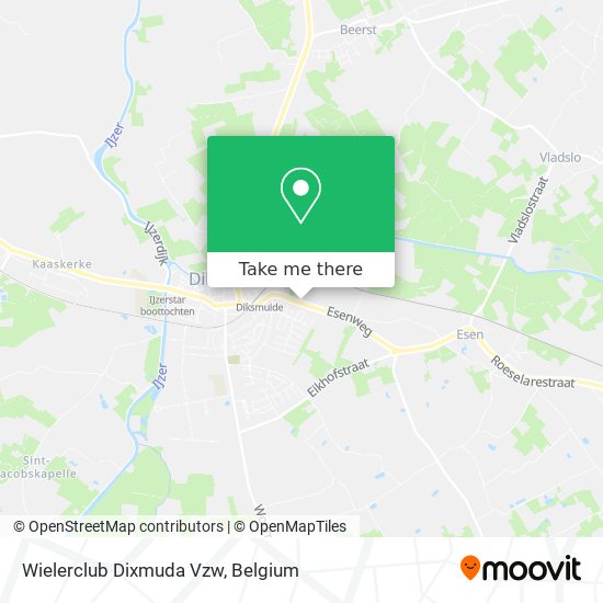 Wielerclub Dixmuda Vzw map