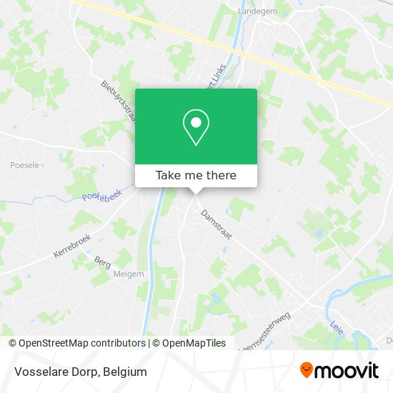 Vosselare Dorp map