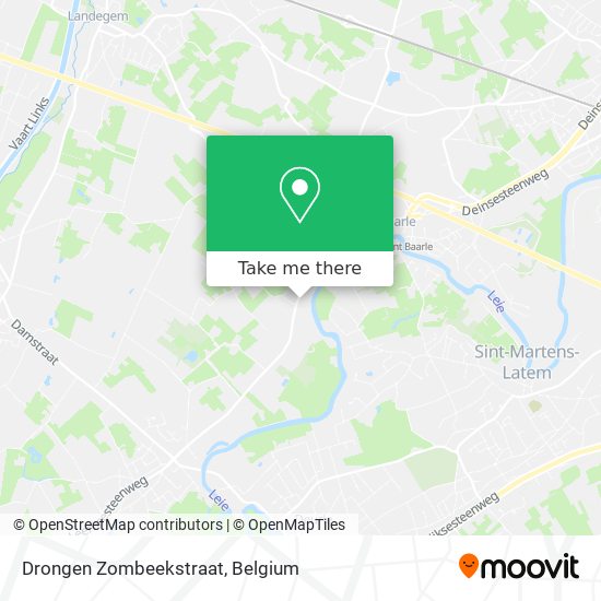 Drongen Zombeekstraat map