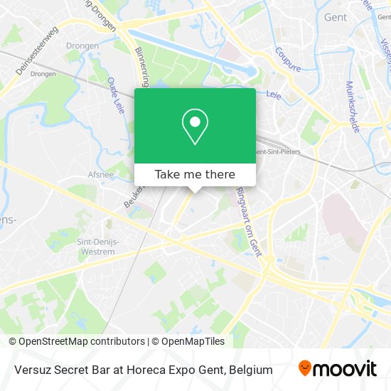Versuz Secret Bar at Horeca Expo Gent plan