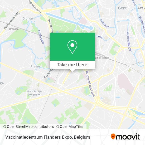 Vaccinatiecentrum Flanders Expo map