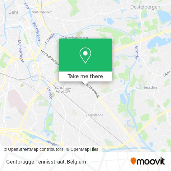 Gentbrugge Tennisstraat map