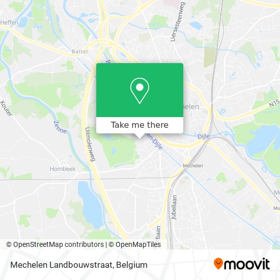 Mechelen Landbouwstraat map