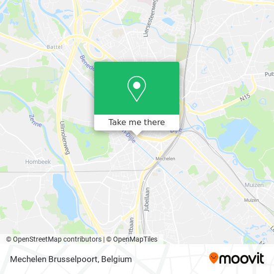 Mechelen Brusselpoort plan
