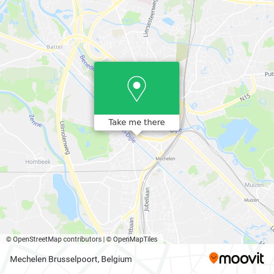 Mechelen Brusselpoort map