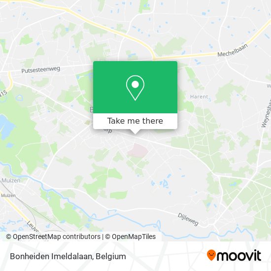 Bonheiden Imeldalaan map