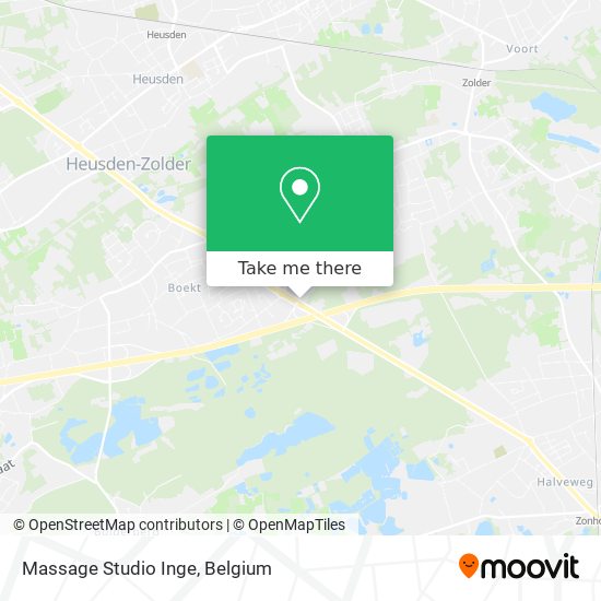 Massage Studio Inge map