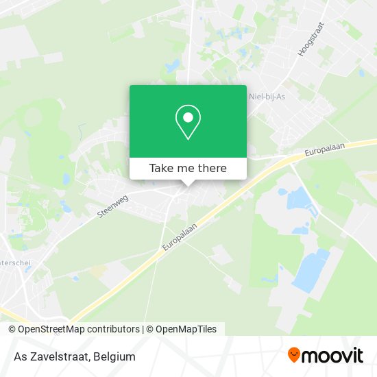 As Zavelstraat map