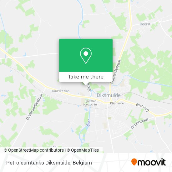 Petroleumtanks Diksmuide map