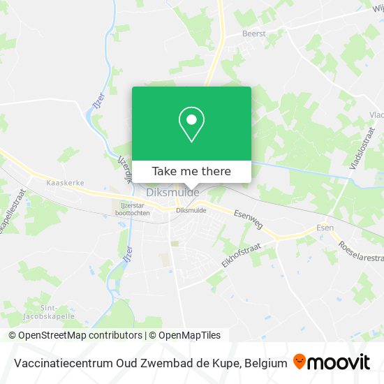 Vaccinatiecentrum Oud Zwembad de Kupe map